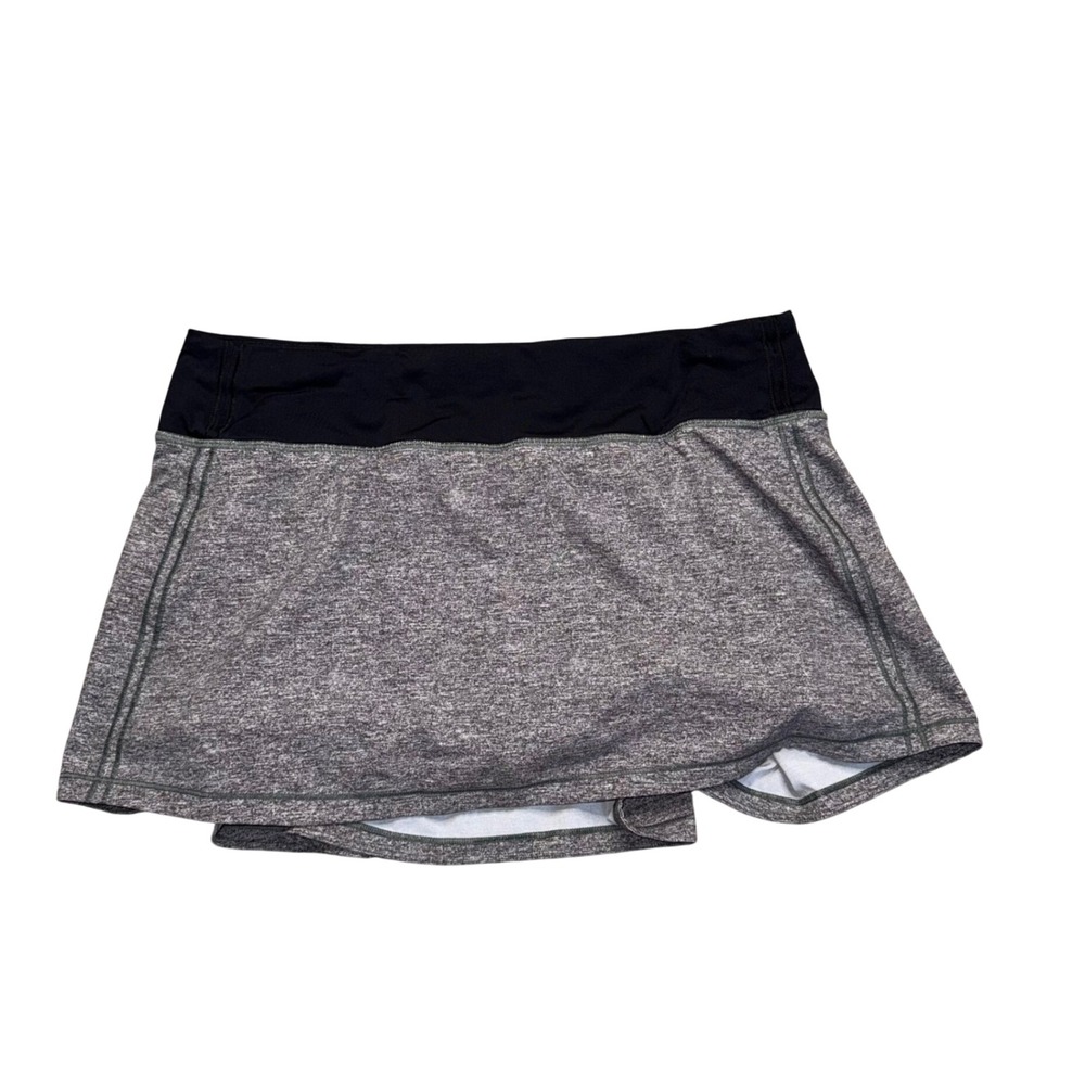 Lululemon Pace Rival Skirt Women 8 Grey Excellent‎ Activewear W8AB1R